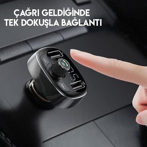 Bluetooth MP3 Car Charger T-Typed , شاحن سيارة بلوتوث MP3 على شكل حرف T