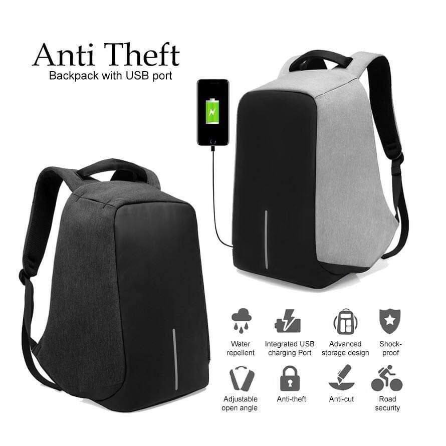 Anti Theft Backpack Bag , حقيبة ظهر مضادة للسرقة